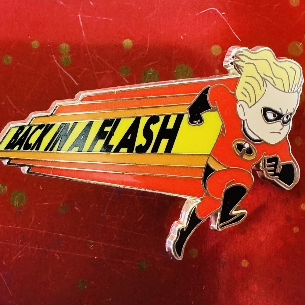 Disney Pin Pixar Incredibles Dash Running - Back in a Flash Red Pin